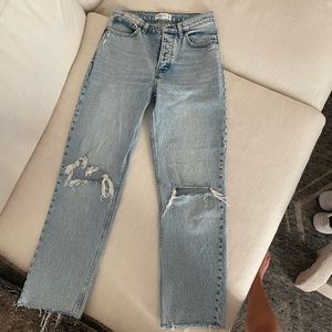 Abercrombie High Waisted Dad Jean